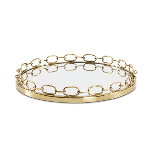 Chain Link Trays Gold
