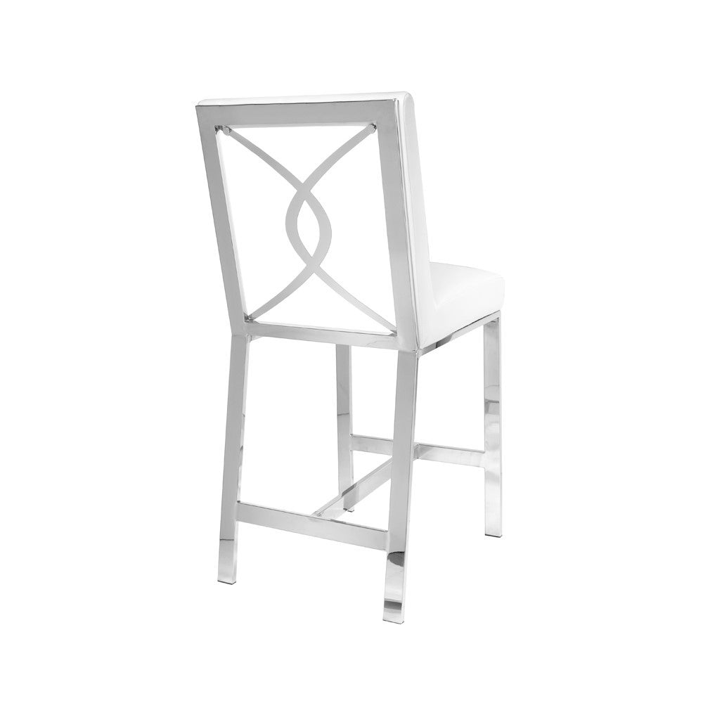 EMILIANO Counter Chair White