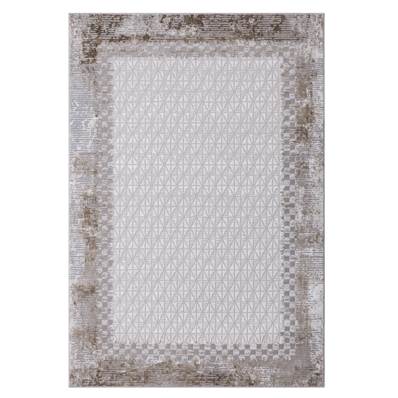 Geometric Beige Rug