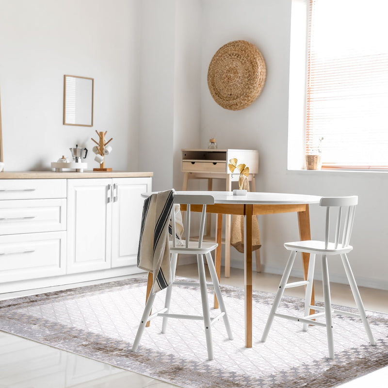 Geometric Beige Rug