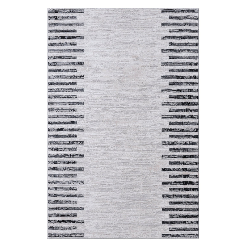 Grey Striped Rug