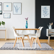 Grey Striped Rug