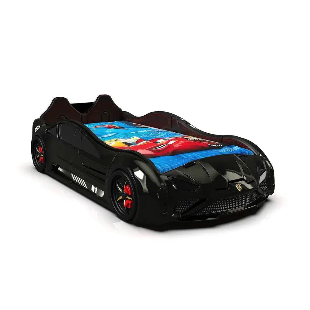 Lambo Race Car Bed for Kids with Led Lights & Sound Effects