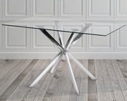 LINCOLN Dining Table Silver