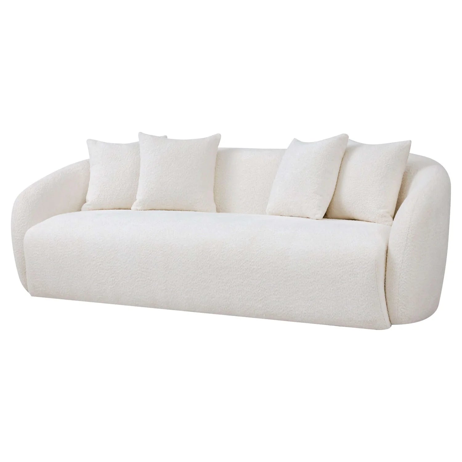 Lorel Ivory Boucle Sofa - Berre Furniture