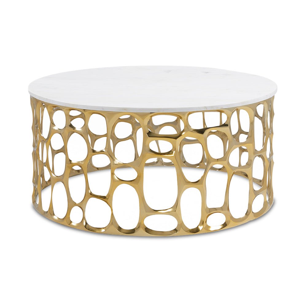 MARIO COFFEE TABLE WITH MARBLE TOP - Berre Furniture