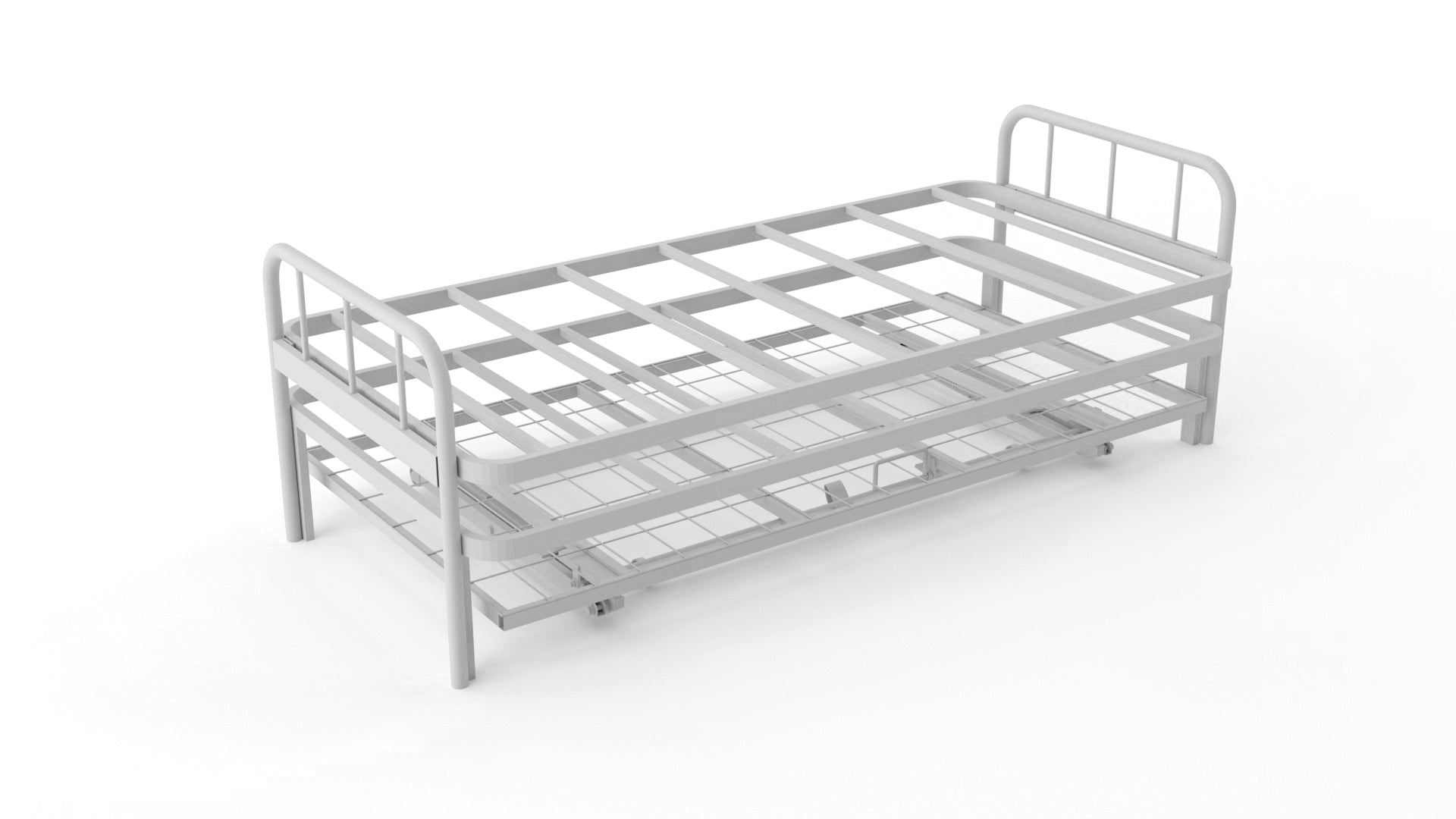Metal Trundle Bed - Twin Size - Berre Furniture
