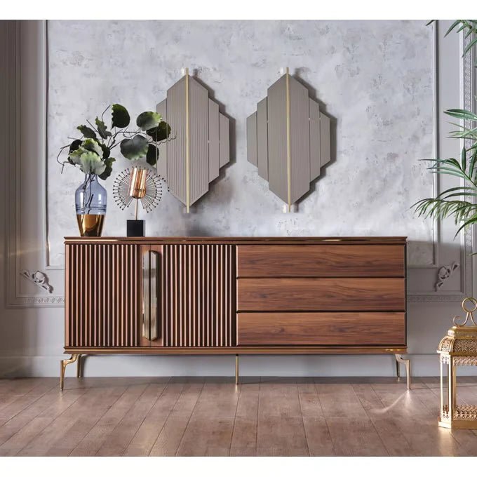 Montego Buffet Mirror - 2 Pieces By Bellona