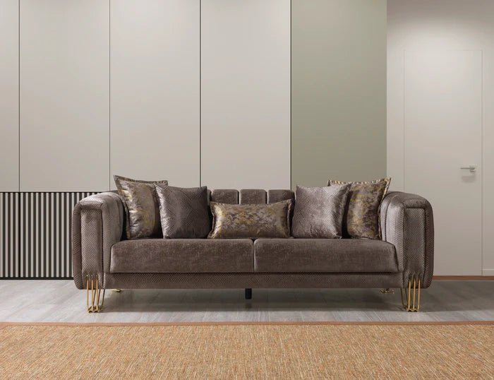 Santana Velvet Sofa - Berre Furniture